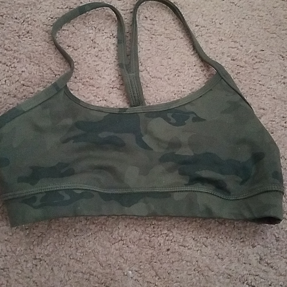 Camo lululemon sports bra sz 2